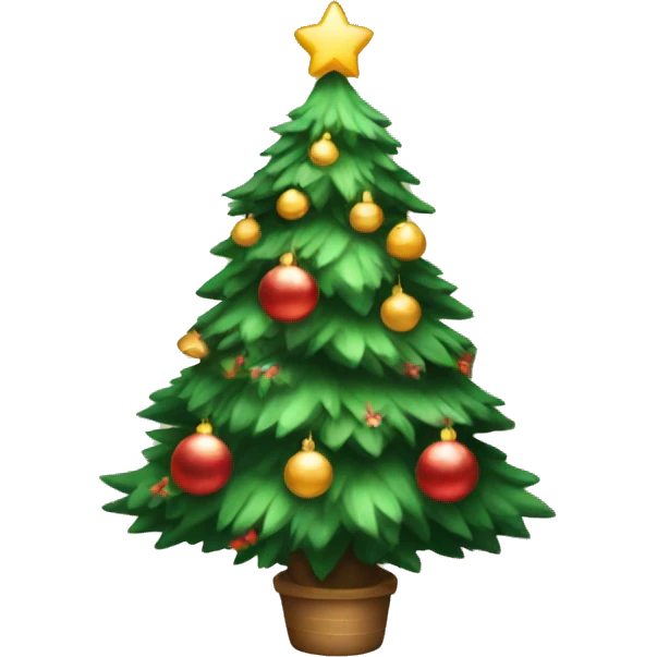 Cozy Pretty Christmas tree emoji