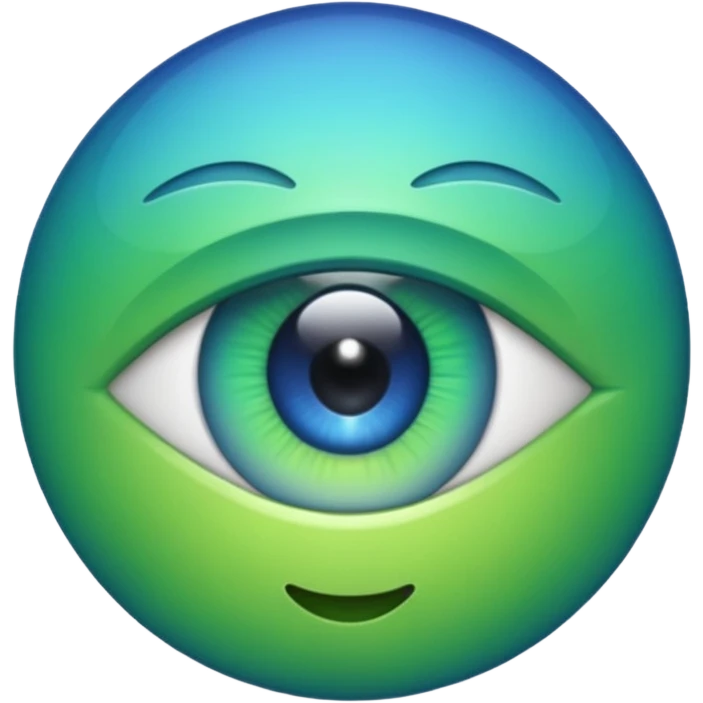 create me a discord success emoji in the form of a "W" with a blue to green gradient that is bold and eyecatching emoji