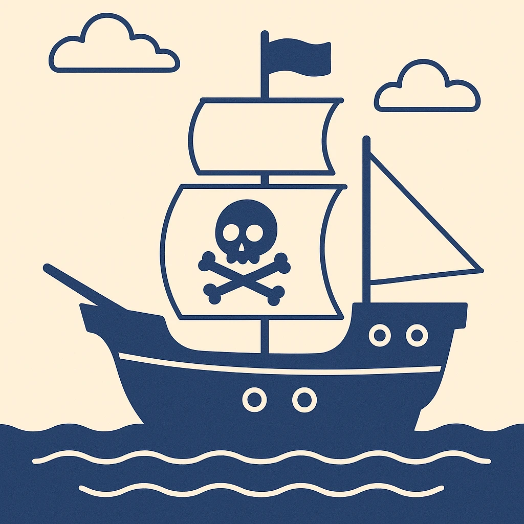 pirate ship emoji