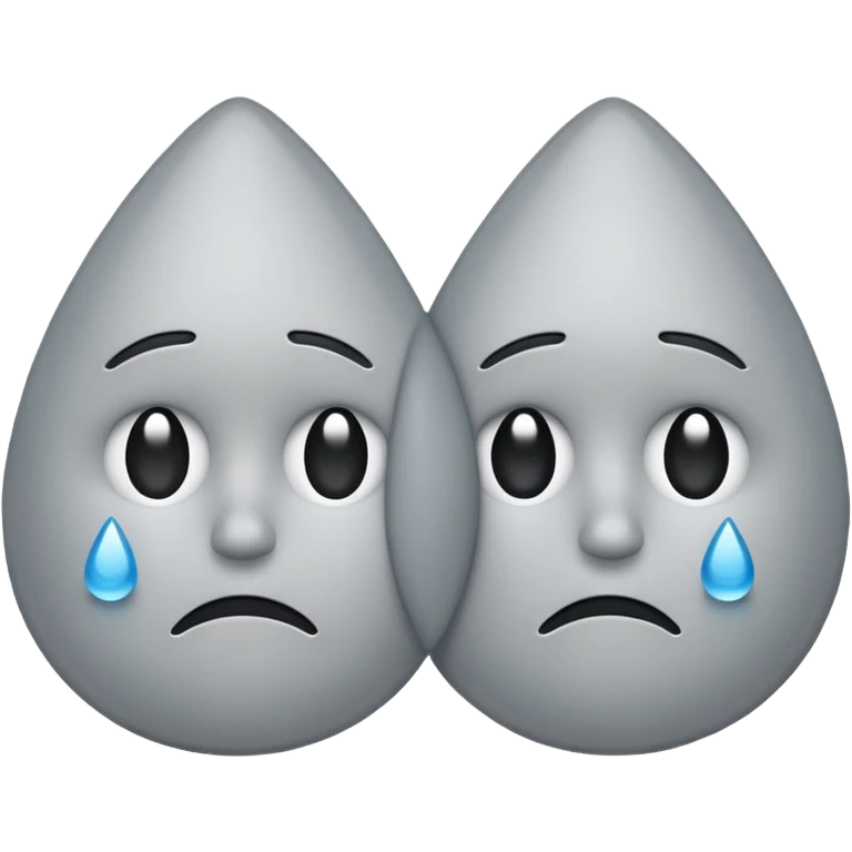 two emojis not happy stuck together emoji