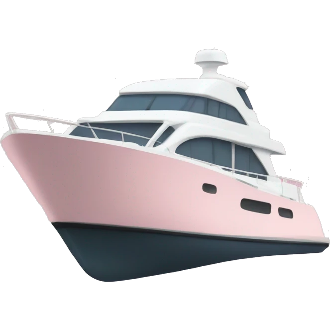 light pink half yacht emoji