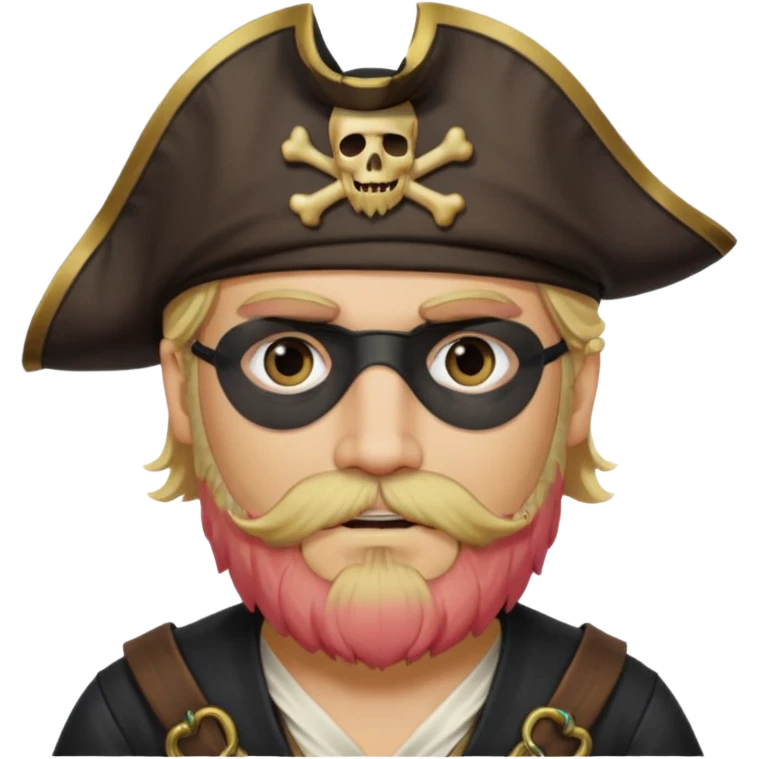 pirate blonde bearded man emoji