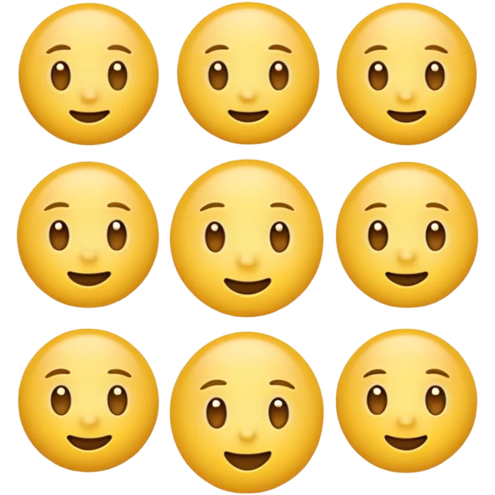 yellow normal emoji with neutral expression emoji