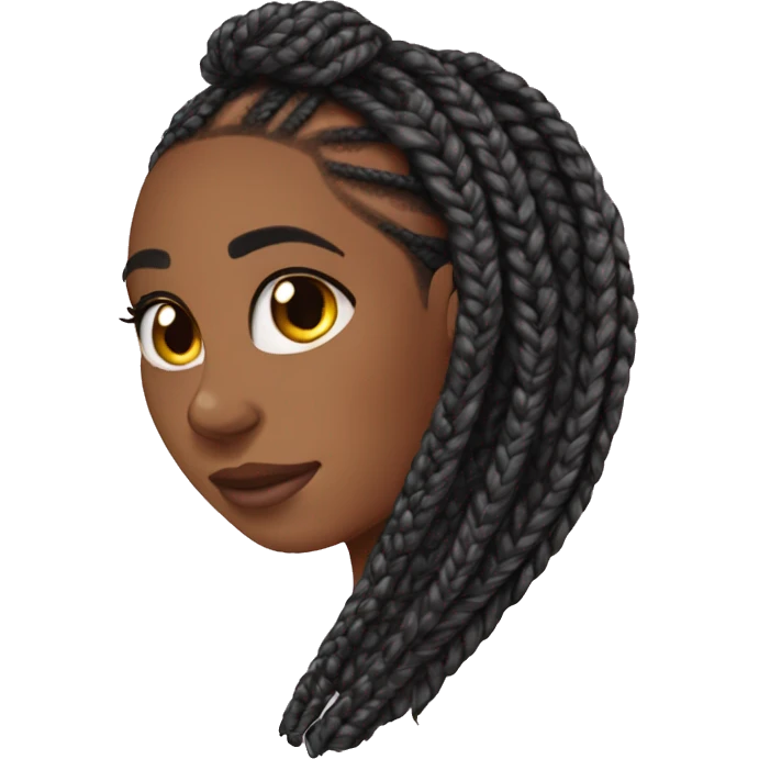 box braids  emoji