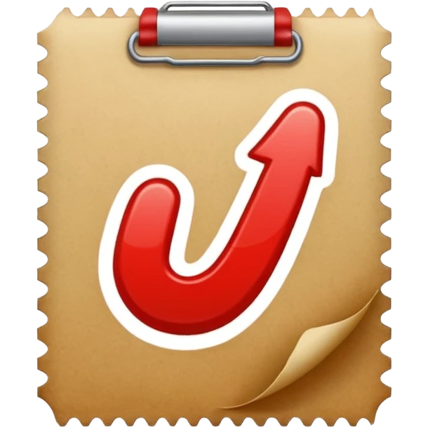 Document Verified Markl Check RED  emoji
