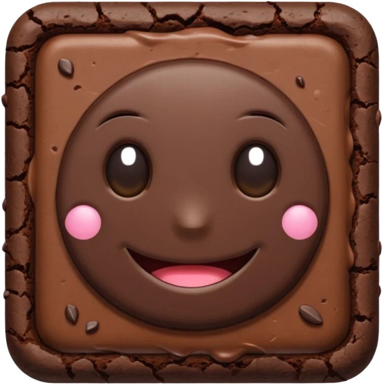 Weed brownie no center emoji