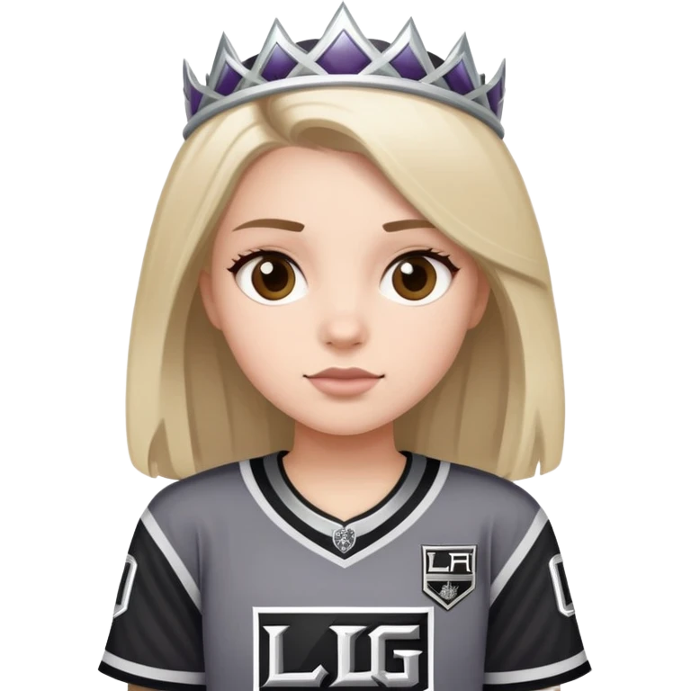 Girl wearing an LA Kings Jersey  emoji