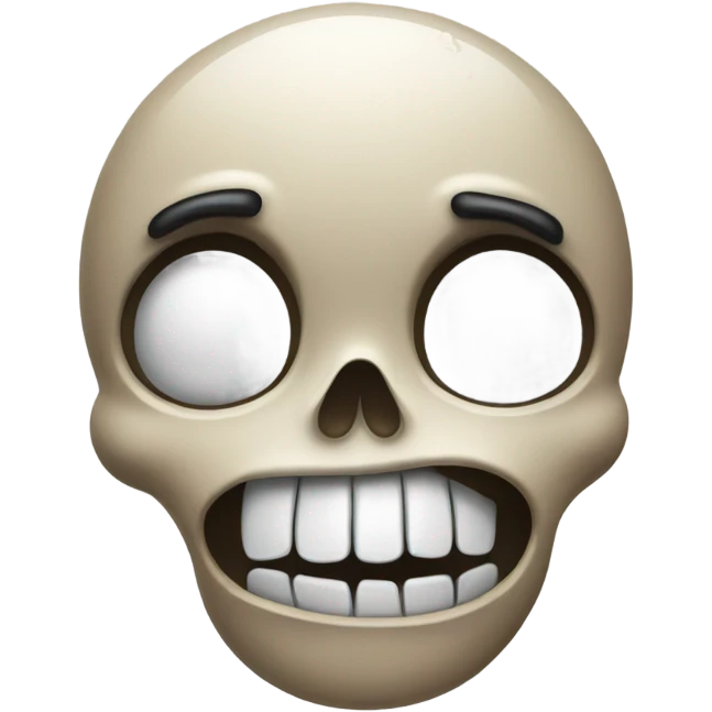 Skull emoji crying emoji