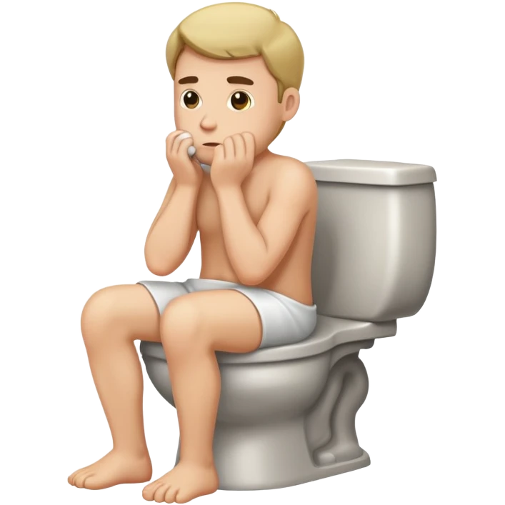 Guy pooping emoji