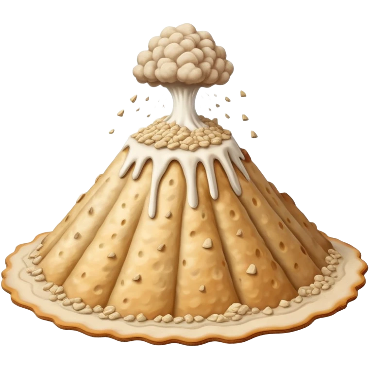 matza volcano eruption emoji