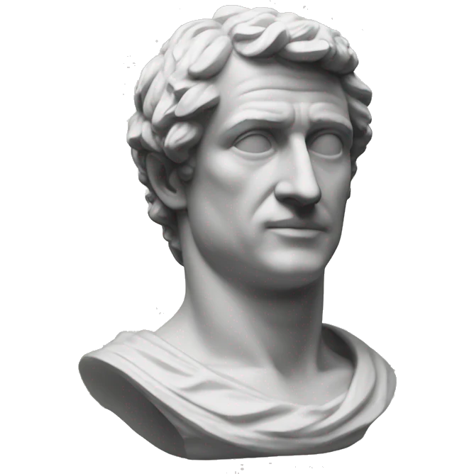Ceaser statue with bay leaves  emoji