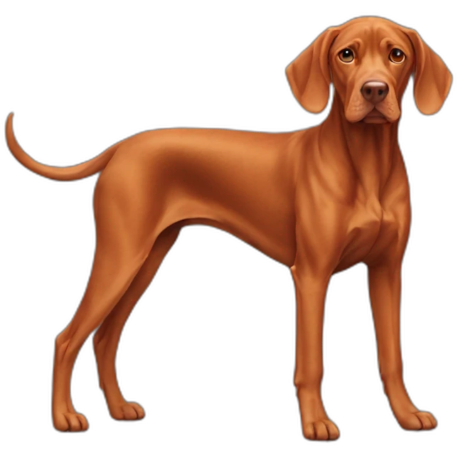 Dog vizsla full-height emoji