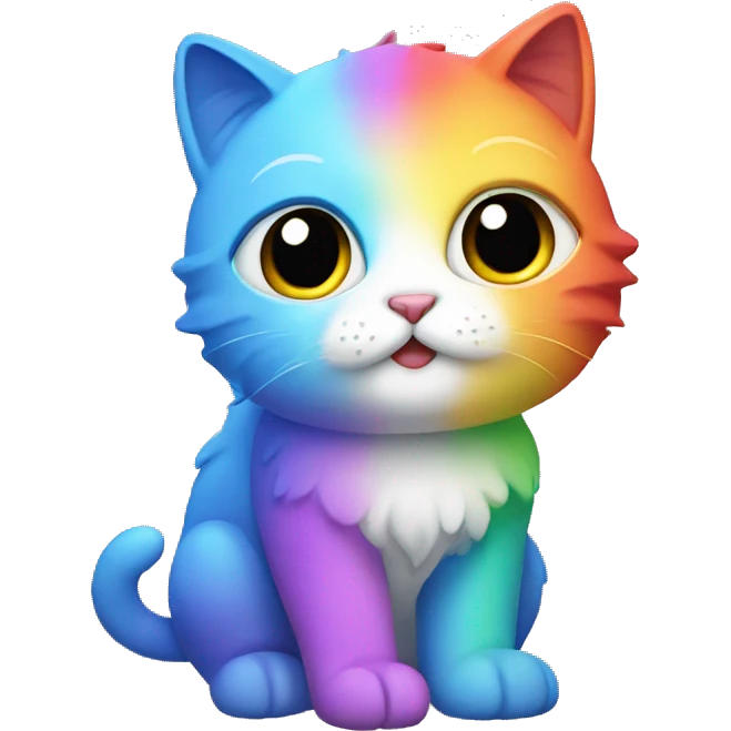rainbow cat with wings emoji
