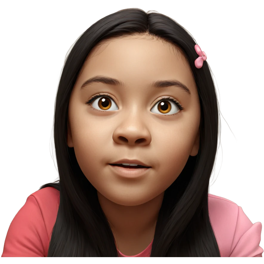 realistic portrait of girl emoji