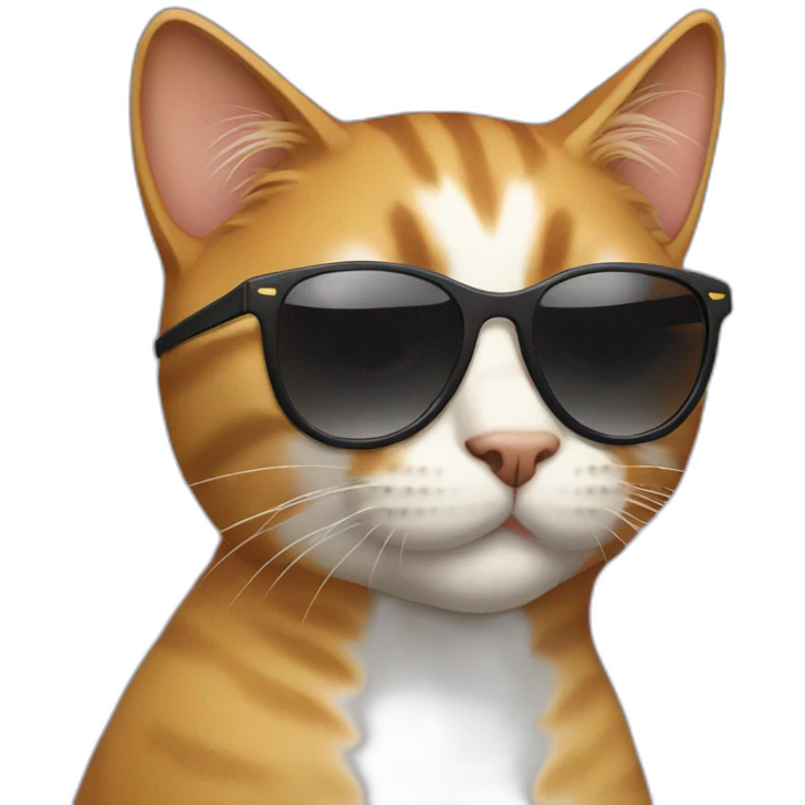 Cat with sunglasses emoji