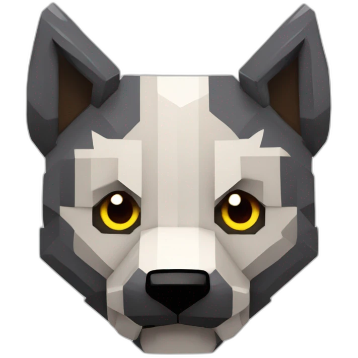 Lobo de minecraft con ojos de corazon  emoji