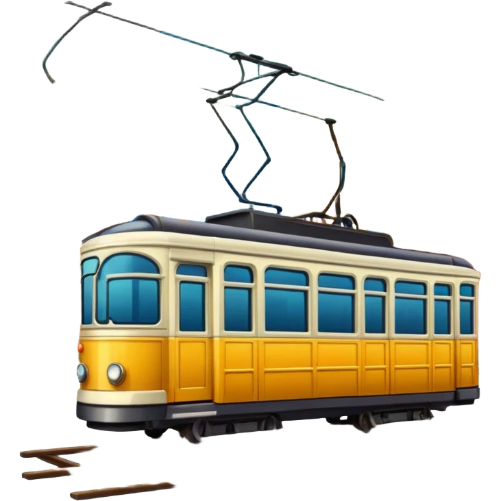 tram with city emoji