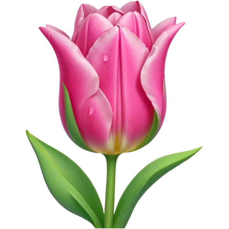 Aesthetic and adorable tulip emoji