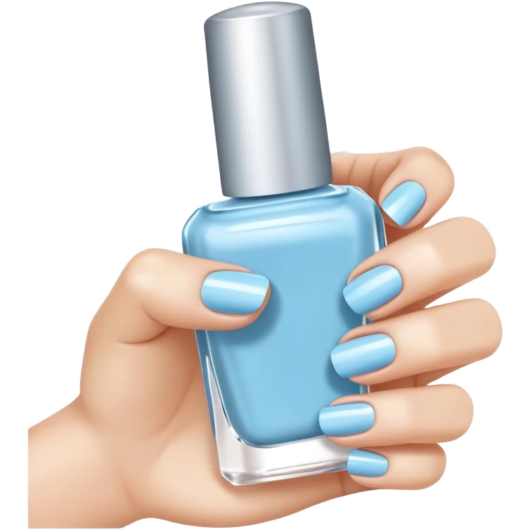 Light blue nails emoji