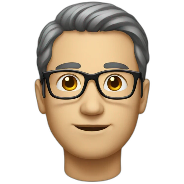 Tall man with glasses emoji
