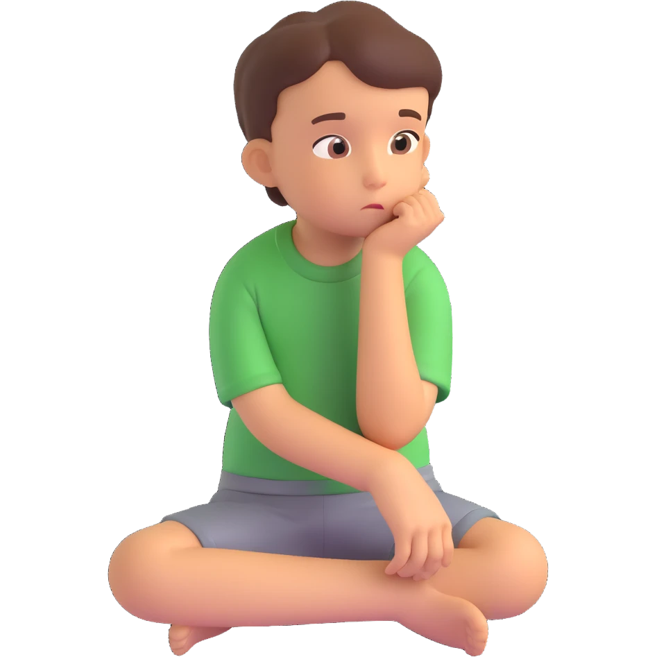 single thinking children emoji