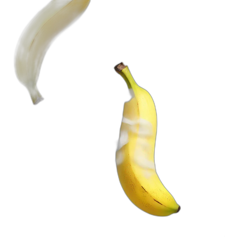 banana with smoke coming out of it emoji
