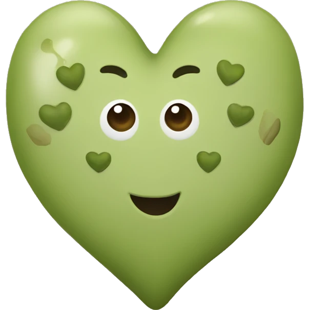Olive heart emoji
