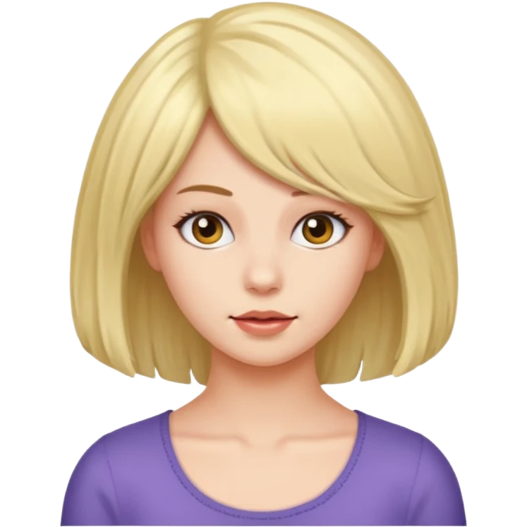 Girl pulling off wig emoji