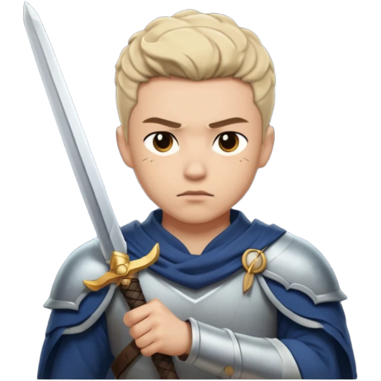 forgive by placing a sword on enemies shoulder emoji