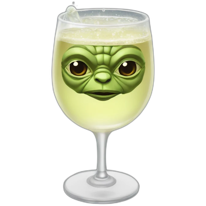 yoda-drink-champagne-à-bulles emoji
