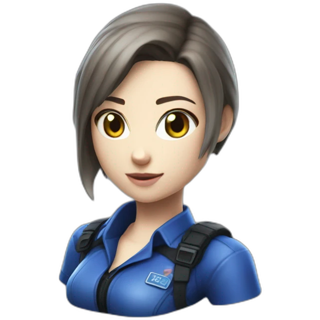 Hyper realistic Jill Valentine emoji
