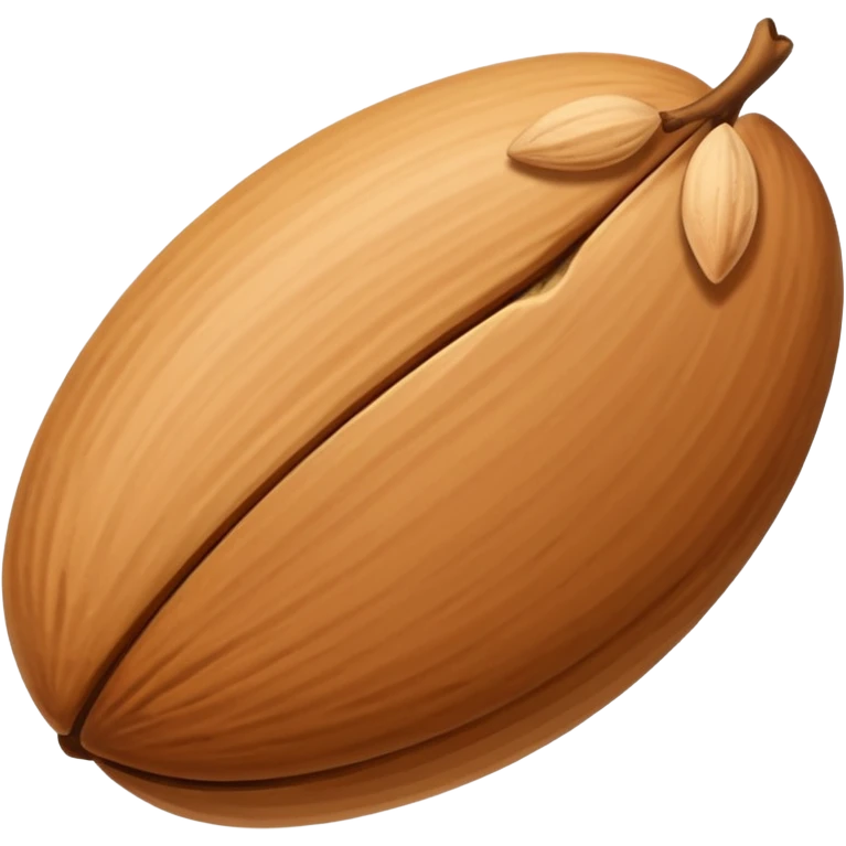 An almond emoji
