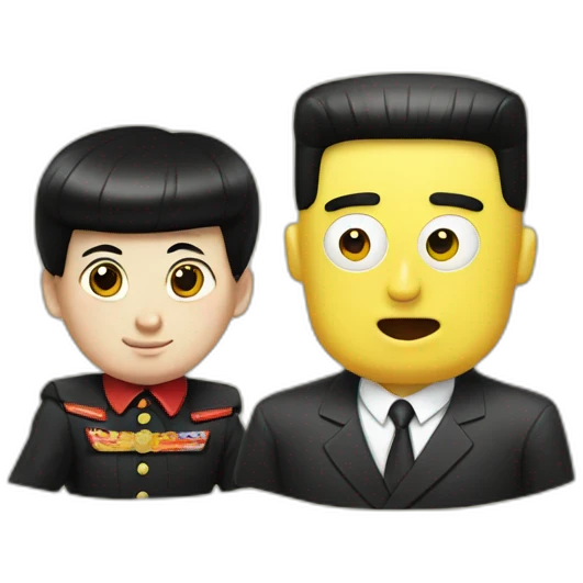 Kim jong un and spongebob emoji