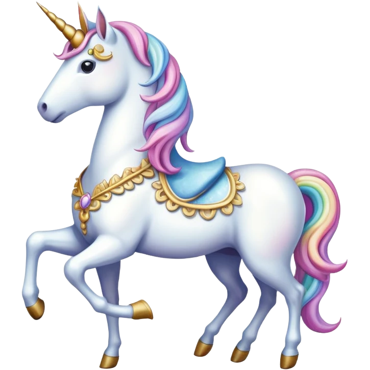 A victorian times unicorn emoji