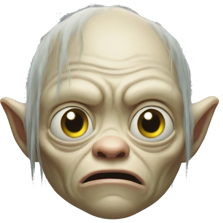 sad gollum emoji