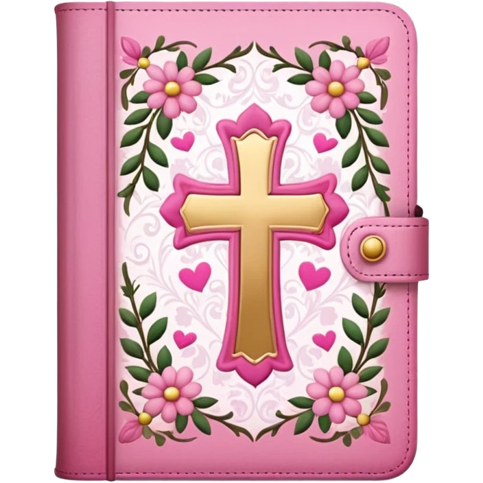 make a girly bible with pink tones emoji