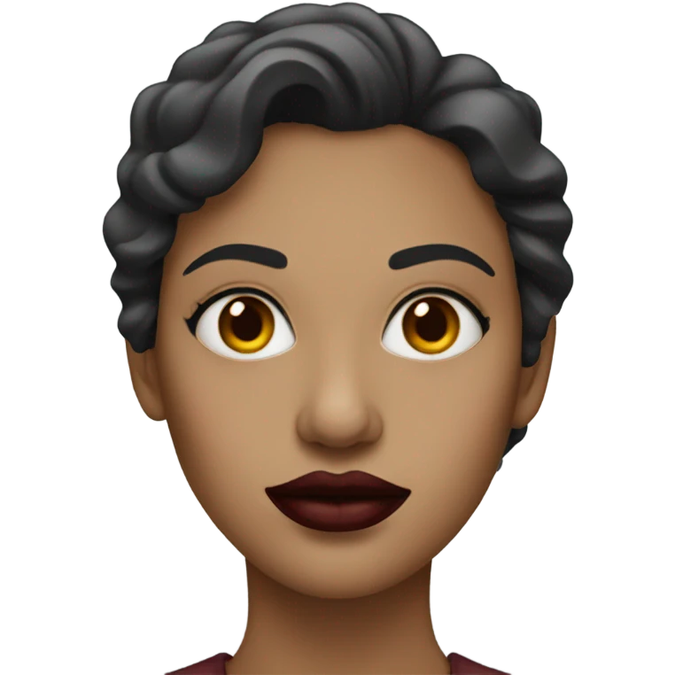 dark red lips woman emoji