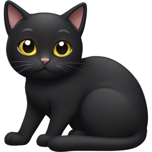 Black cat  emoji