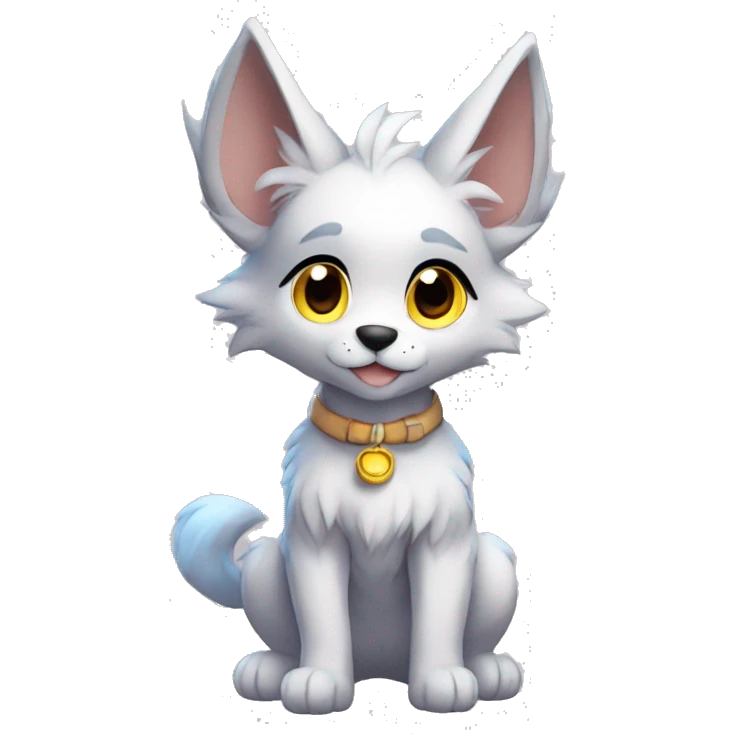 Anthro Fur-Sona Puppy-Fakémon Full Body emoji
