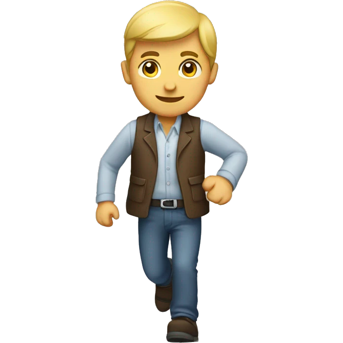 Male wheeling emoji