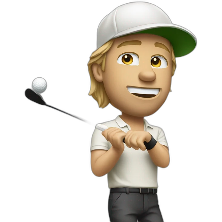 brad pitt golfer emoji