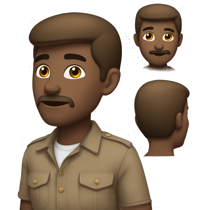 Коричневый пудель emoji