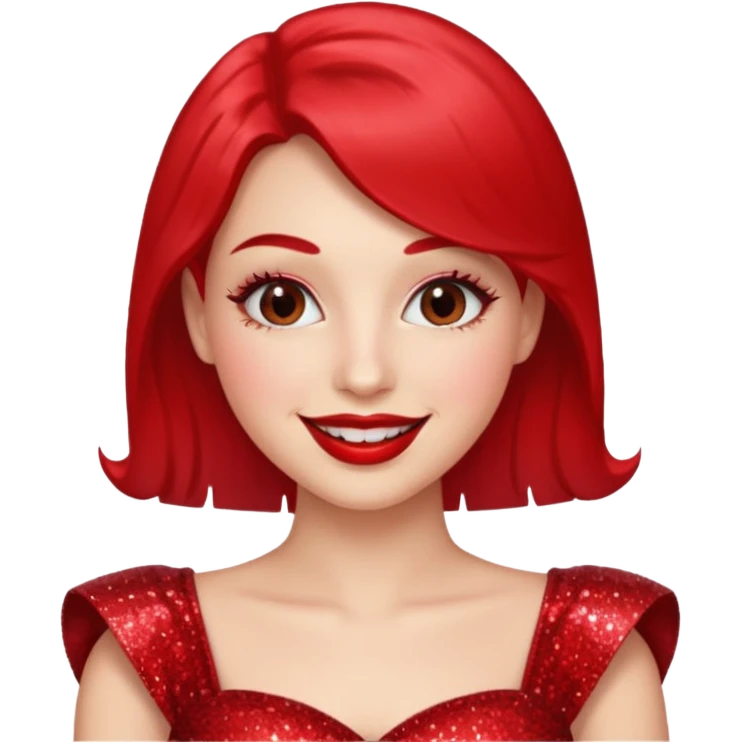 red glitter administrator emoji
