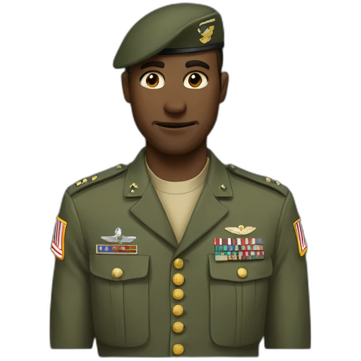 Military nods emoji