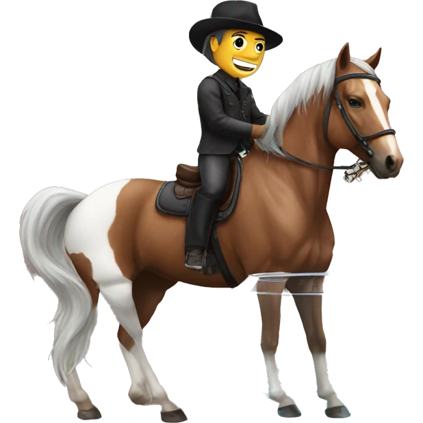 Hardy Styles with a fishbowl on a horse  emoji