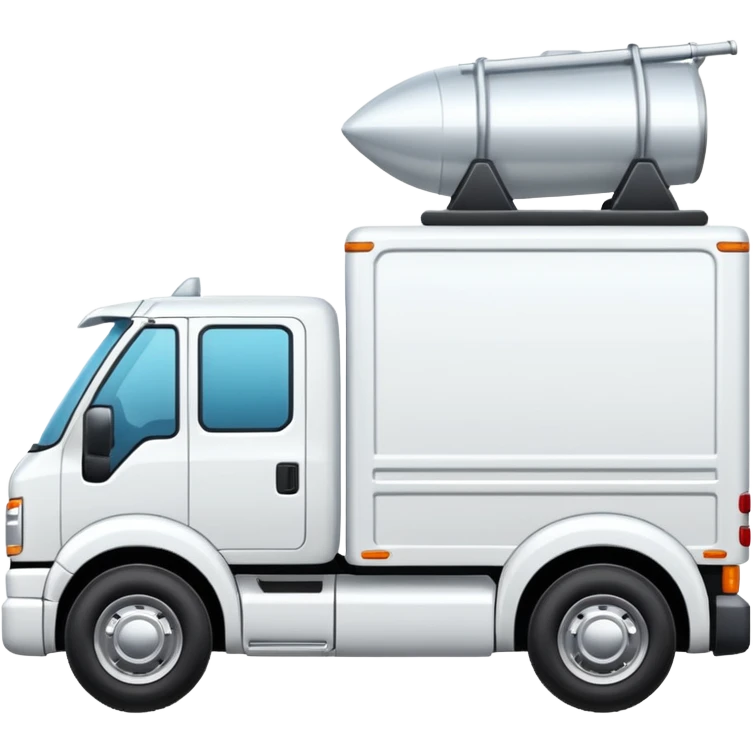 WHITE TRUCK SIDE VIEW emoji