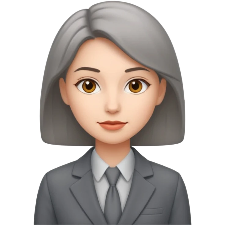 woman with gray suit emoji