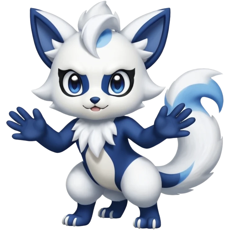 Meowstic-Absol-fusion (full body) emoji