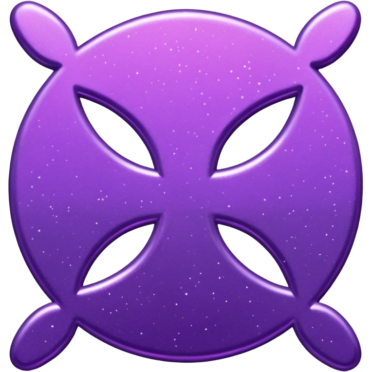 glitter purple symbol cancel emoji