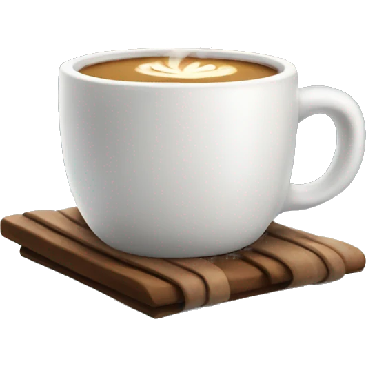 Cosy winter coffee emoji